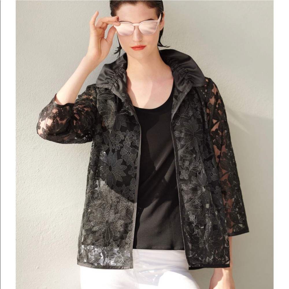 Caroline Rose Jacket Semi-sheer